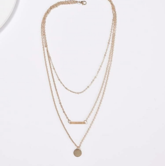 *Magdalena* Coin Layered Necklace - Picture 3 of 4